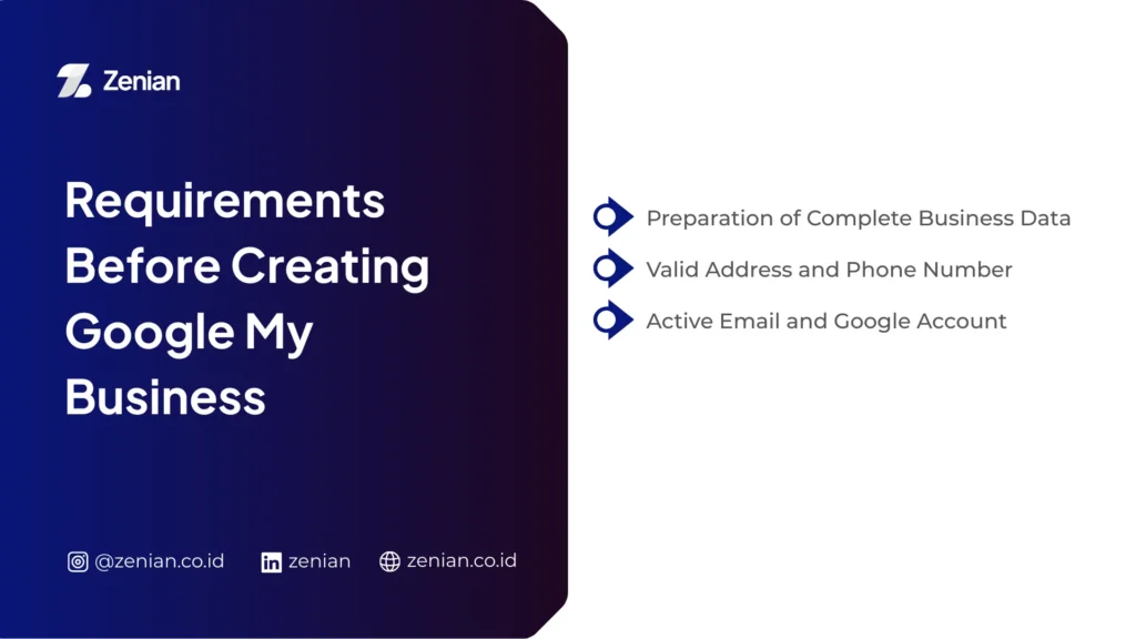Requirements Before Creating Google My Business