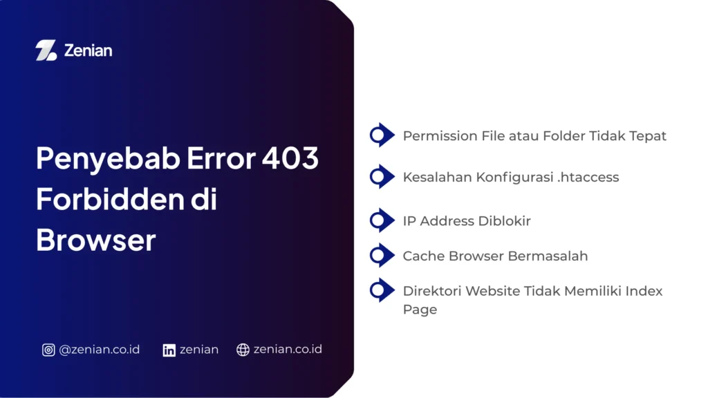 penyebab error 403 forbidden di chrome