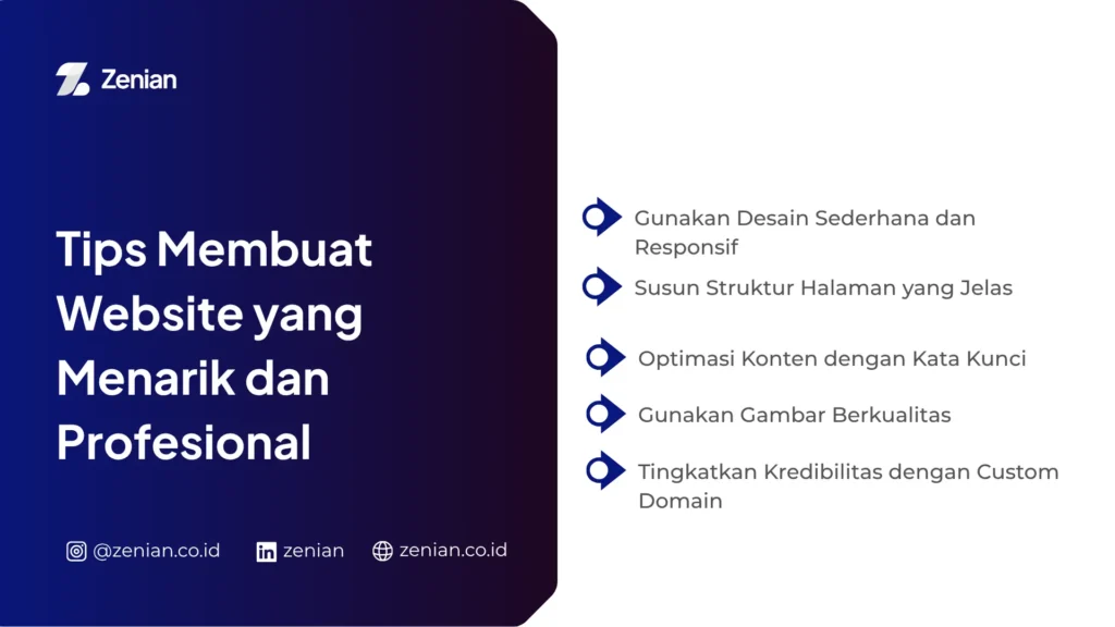tips membuat website yang menarik dan profesional
