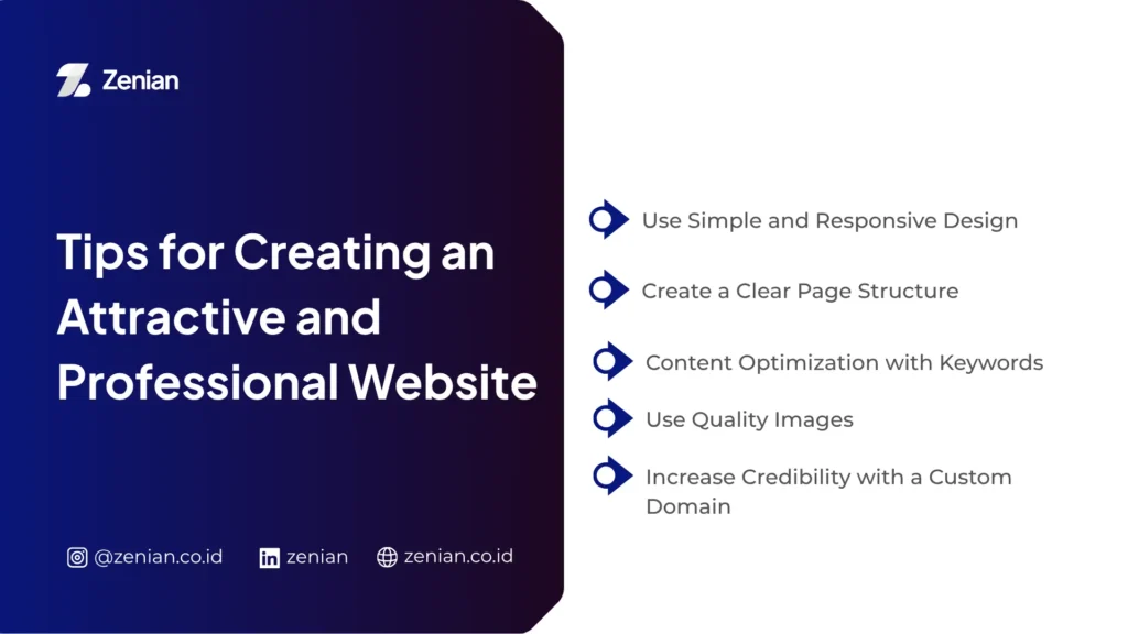 tips for creating an attractive and profesional website