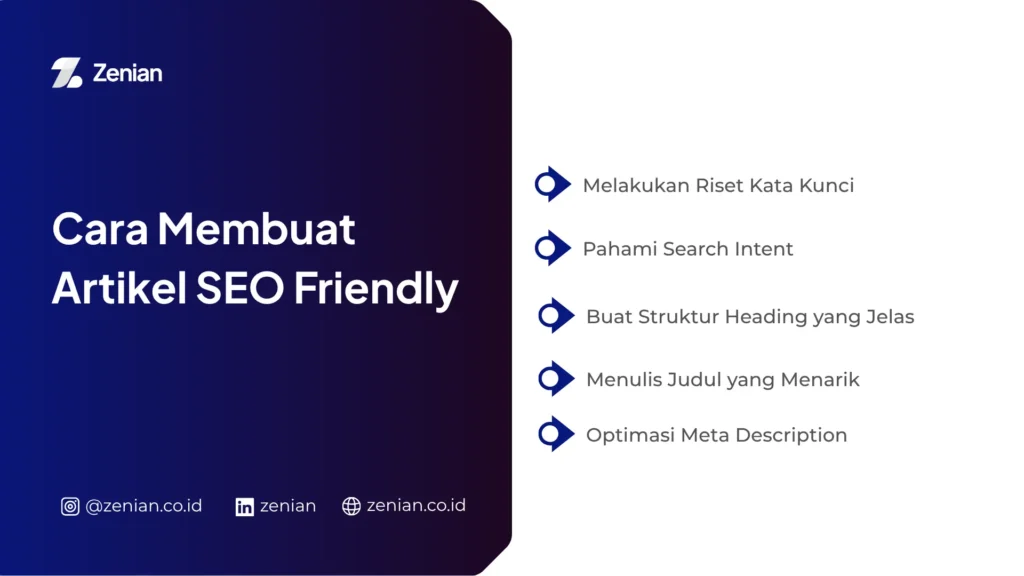 cara membuat artikel seo friendly